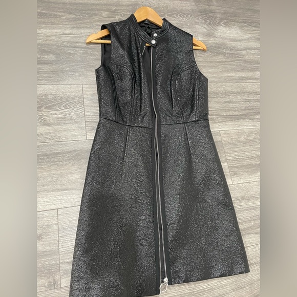 Marc by marc jacobs coated crinkle pleather dress New without tags size 6 - Picture 5 of 8